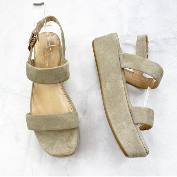 [Sergio Rossi] Classic Suede Platform Sandals - Picture 4 of 7